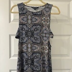 American Eagle Dress with cutout, paisley print, small